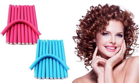 FlexRod Spiral Magic Foam Hair Curlers Set Of 10 FlexRod Spiral