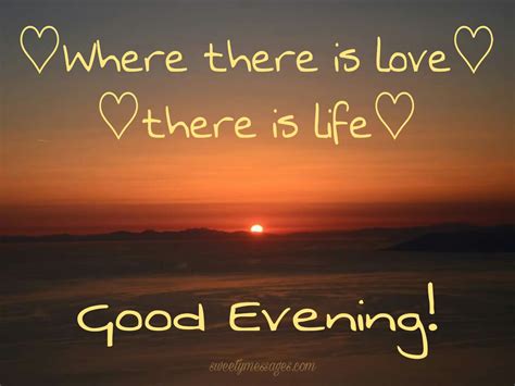 Good Evening Love Messages Beautiful Messages