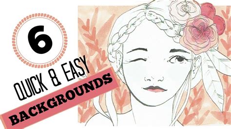 You are in right place if looking for easy things to draw. Art techniques - 6 EASY & QUICK BACKGROUND IDEAS for ...