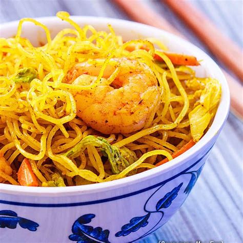 Singapore Rice Noodles With Shrimp Recipe Yummly Recipe Asian