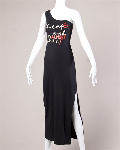 Unworn Moschino Vintage Cheaper And Almost Chic Maxi Dress For Sale