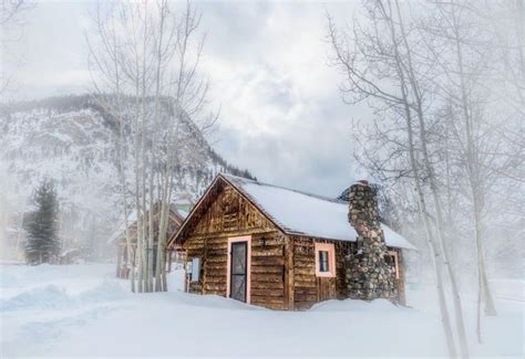 🇺🇸 Log Cabin In Deep Snow Colorado By Myriam Kriel 500px ️🏡 In