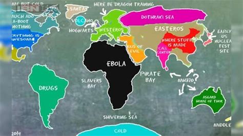 Photo Someone Made A Map Of How Americans See The Rest Of The World