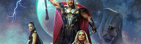 1000x312 Resolution 4k Thor Love And Thunder Imax Poster 1000x312
