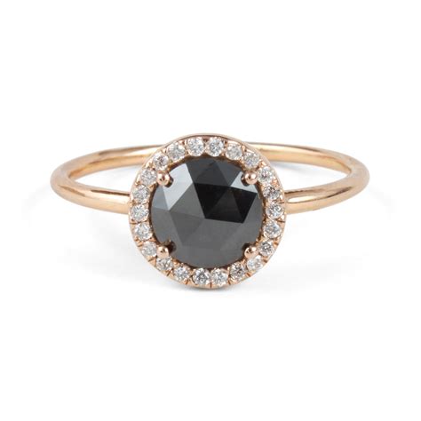 Black Diamond Aura Ring Wedding And Engagement Catbird