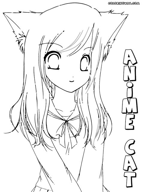 Get Cat Coloring Pages For Girls Anime Png Colorist