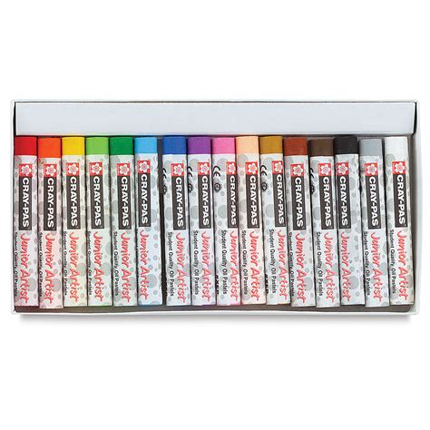 Sakura Cray Pas Junior Artist Oil Pastels Assorted Colors Set Of 16