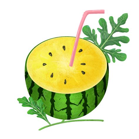 Watermelon Drink Png Transparent Summer Cool Drink Yellow Watermelon