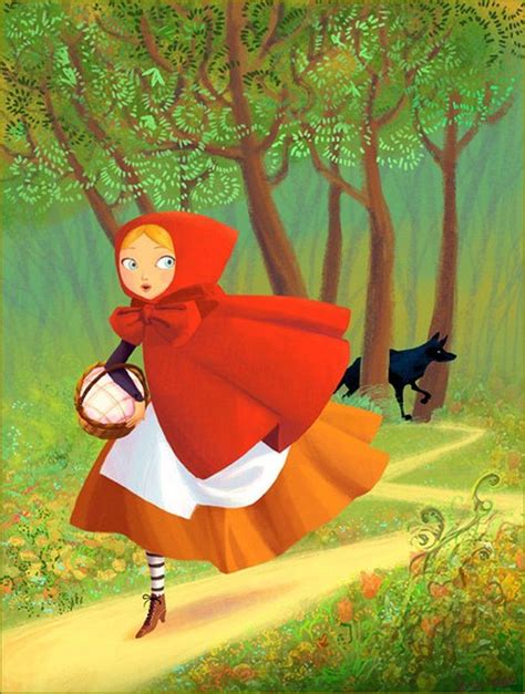 Le Petit Chaperon Rouge En Illustration Diane Le Feyer Balades