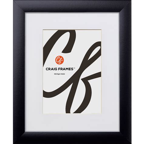 Craig Frames 1wb3bk 20 X 24 Inch Black Picture Frame Matted To Display