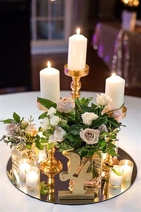Dignified Wedding Decor Candle Wedding Centerpieces Wedding Table