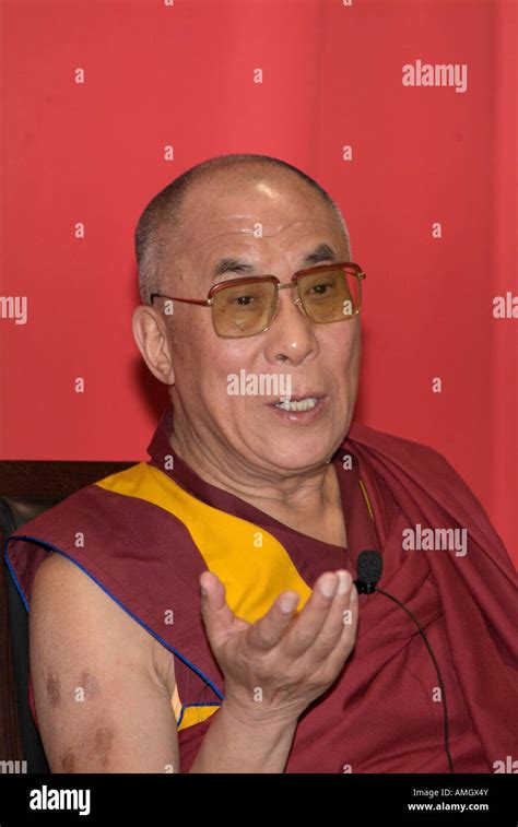 His Holiness The 14th Dalai Lama Tenzin Gyatso During His Visit To