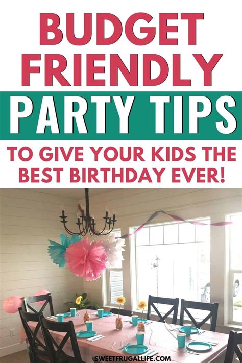 Kids Birthday Party On A Budget Sweet Frugal Life