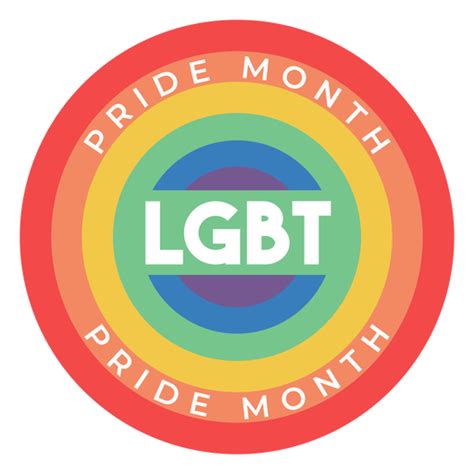 Pride Month Rainbow Lgbt Badge Png And Svg Design For T Shirts