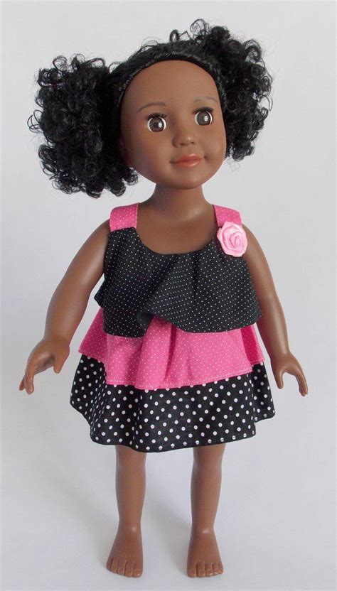 Make your american girl doll's hair curly again. Kayla: Curly hair doll, natural hair, black doll, like ...
