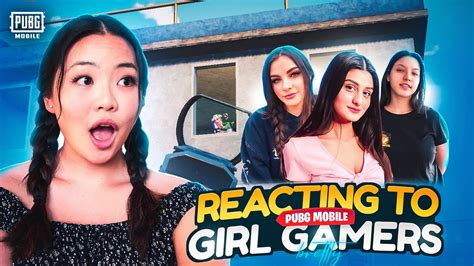 Reacting To Girl Gamers In Pubg Mobile Bgmi Youtube