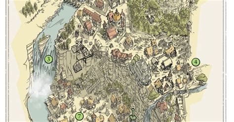 Fortified Town Fallcrest Cool Stuff Pinterest Fantasy Map