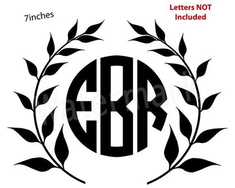 Are you searching for monogram png images or vector? Leaf Circle Monogram SVG, Leaf Frame SVG, Circle Monogram ...