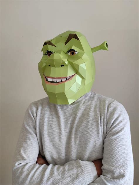 Shrek Mask Diy Etsy Uk