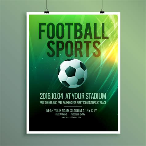 Couverture de vector, vector sport format de fichier : abstract vector football sports flyer poster template ...
