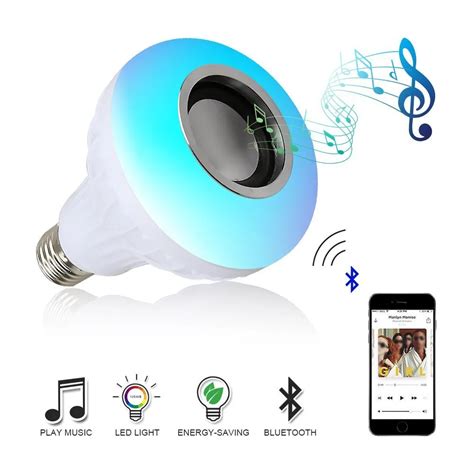 E27 Smart Rgb Wireless Bluetooth Speaker Bulb Music Playing Dimmable