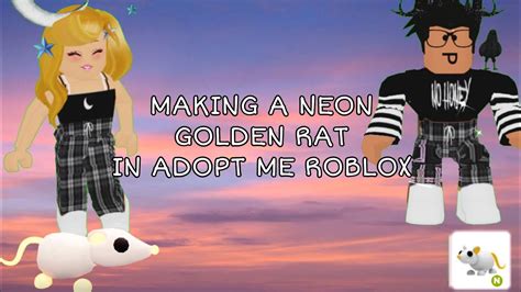 Making A Neon Golden Rat In Adopt Me Roblox Youtube