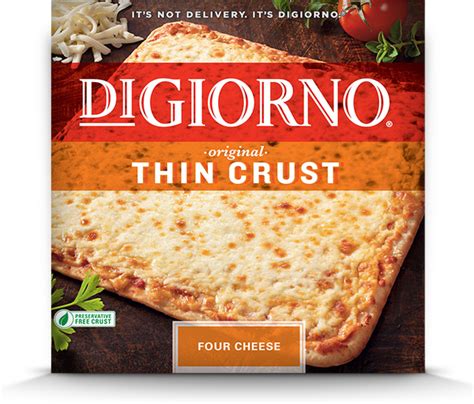 Digiorno Original Thin Crust Frozen Pizza 4 Approved Flavors Food