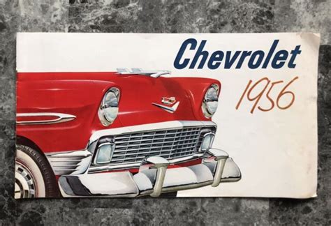 Vintage 1956 Chevrolet Bel Air Sales Brochure Original Ebay