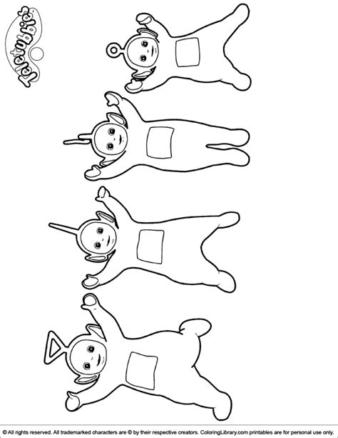 Teletubbies Coloring Pages Snow Coloring Pages