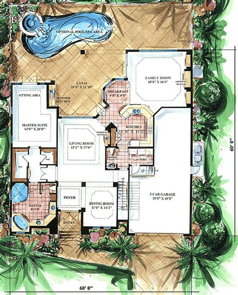 Two Story Mediterranean House Plan 66010we Architectural Designs