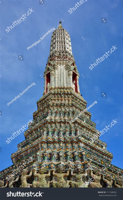 Pagoda Of Wat Arun Bangkok Thailand Stock Photo 111168932 Shutterstock