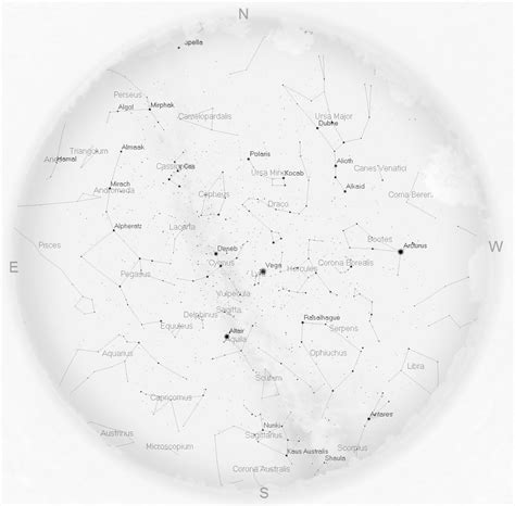 Summer constellation map northern hemisphere. Summer Night Sky (Northern Hemisphere) - One Minute Astronomer