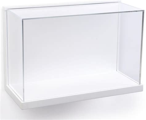 Wall Mounted Perspex Display Cabinets With Glass Doors