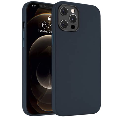 Proht Premium Blue Leather Case For Iphone 12 Pro Max