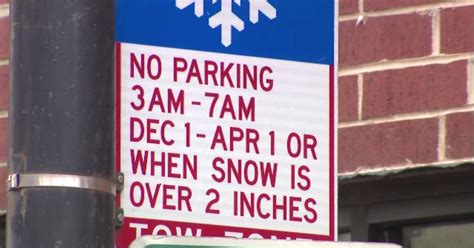 Chicagos Winter Overnight Parking Ban In Effect Cbs Chicago