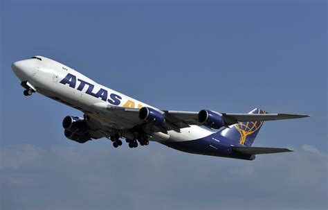 Atlas Air Boeing 747 87UF N856GT Taking Off From LAX On Fl Flickr