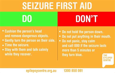 The Epilepsy Centre What To Do During A Seizure