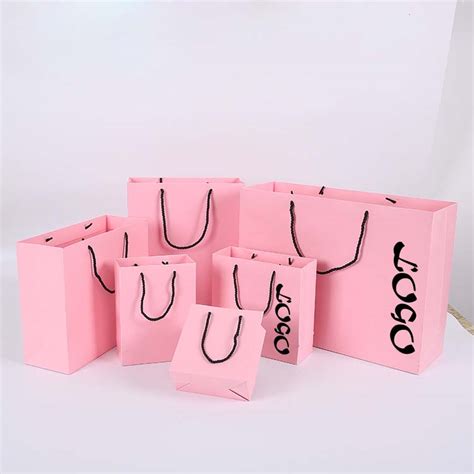 Custom Luxury Bouquet Clothing Shopping Retail Black Paper Bags With