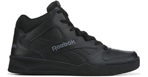 Reebok Leather Bb4500 High Top Sneakers In Black For Men Lyst