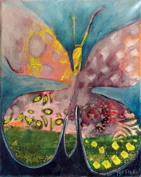 Original Art Oil Painting Whimsical Art Butterfly Colorful Art