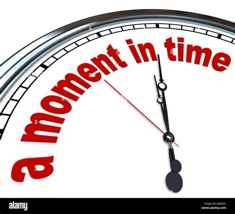 A Moment In Time Words On Clock Nostalgia Memories Stock Photo Alamy