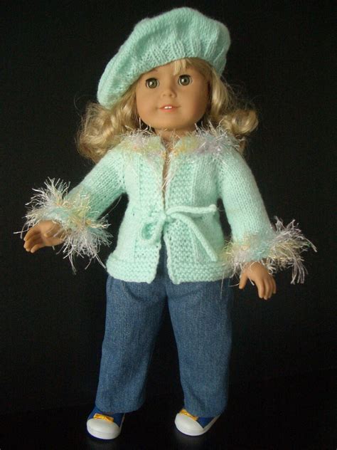 knitting pattern beginner level for american girl 18 inch doll 01 etsy