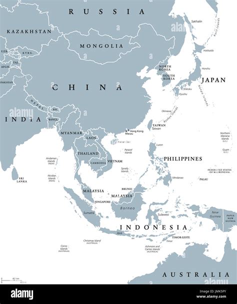 What Countries Border Asia