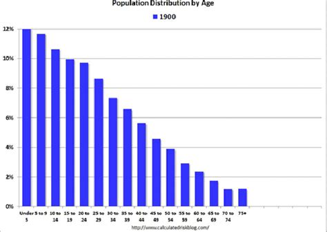 Population Distribution By Age Through The Years Bits And Pieces