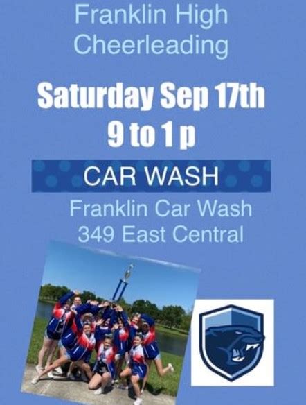 Franklin Matters Fhs Cheerleaders Hold Fund Raising Car Wash Today