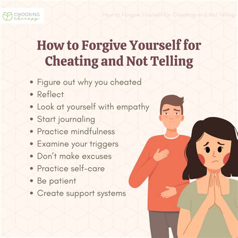 10 Ways To Forgive Yourself For Cheating And Not Telling
