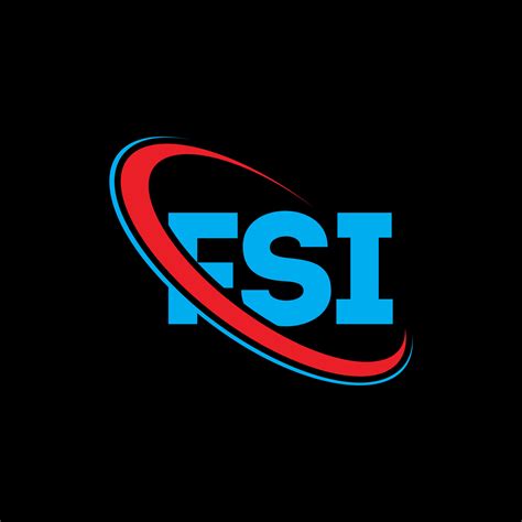 Logotipo De Fsi Carta Fsi Diseño Del Logotipo De La Letra Fsi