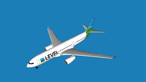 Level Airbus A330 200 3d Model
