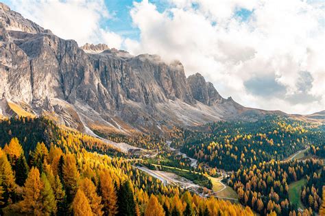 View Of Autumn Dolomites Passo Gardena Italy Free Stock Photo Picjumbo