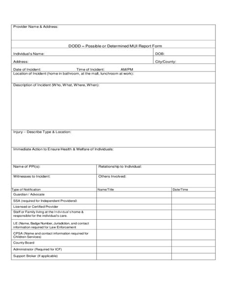 Incident Report Form Ohio Edit Fill Sign Online Handypdf